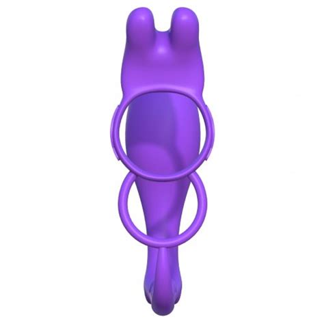 Pipedream Fantasy C Ringz Ass Gasm Vibrating Rabbit Purple Sex Toys