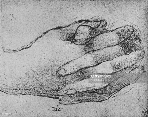 Study Of Clasped Hands C1480 From The Drawings Of Leonardo Da