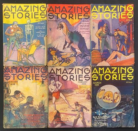 ComicConnect AMAZING STORIES Pulp Pulp VG F 5 0