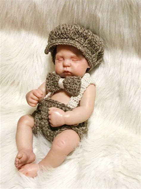 Baby Boy Hat Set 3 Piece Newsboy Hat Bow Tie And Diaper Etsy Baby