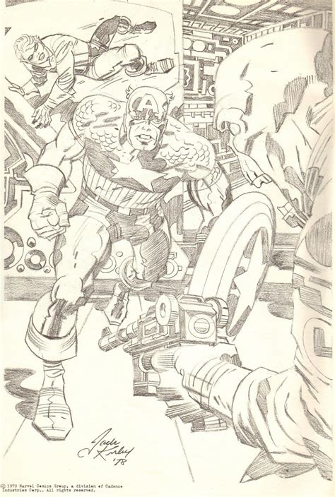 Masterworks Portfolio By Jack Kirby Jack Kirby Art Captain America