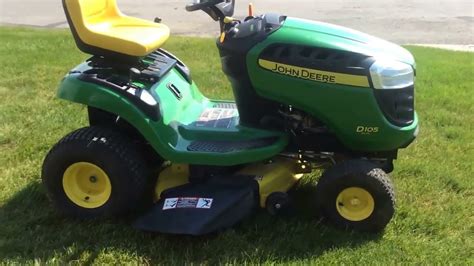 John Deere D105 Riding Lawn Mower For Sale Online Auction Youtube