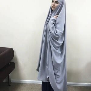 Transformer Gray Khimar Modern Burqa Nude Burka Muslim Etsy