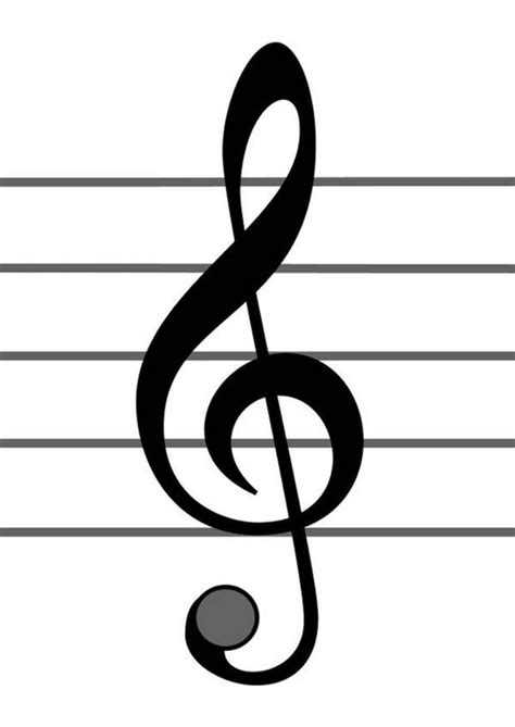 This particullar coloring sheet height & width is around 600 pixel x 854 pixel with approximate file size for around 43.97 kilobytes. Treble Clef Coloring Page for Kids - NetArt di 2020