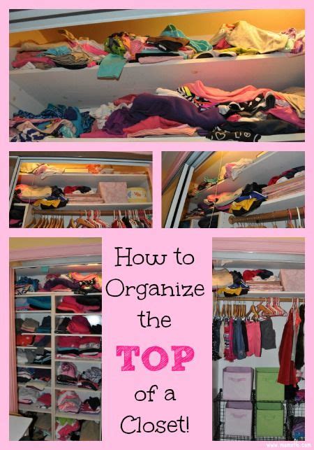Think about shelves for sweaters, shoes, baskets for. How to Organize the Top of a Closet | Organizing ...