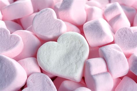 Pink Marshmallow For Valentine Stock Image Image Of Heart Colorful