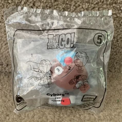 Nib Teen Titans Go Cyborg Mcdonalds Happy Meal Toy 5 2019 499