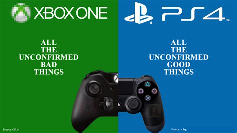 A Quick Rundown Of Xbox One Vs Ps4 What Is Known And What Is Not Known