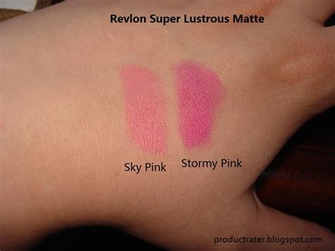 Productrater Revlon Matte Lipsticks In Sky Pink And Stormy Pink