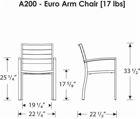 Polywood Euro Dining Height Arm Chair Polywood Furniture