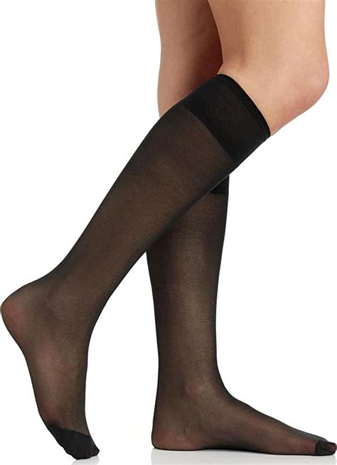 black knee high stockings