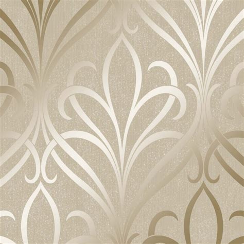 Our online store aims to showcase only the best brands on the market. Camden Damask wallpaper in cream & gold | I Love Wallpaper