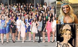 Miss World 2014 Contestants Assemble In London Daily Mail Online