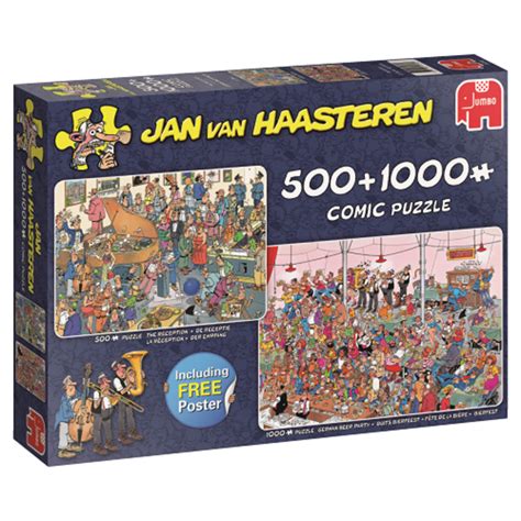 Jumbo Jan Van Haasteren Lets Party Puzzle 1 Gratis Poster