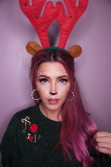 Oh Deer Christmas Makeup Christmas Makeup Christmas Deer Carnival