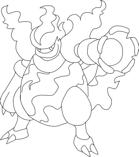Magmortar Coloring Pages Coloring Pages