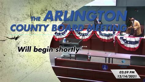 Arlington County Board Recessed Hearing December Arlington