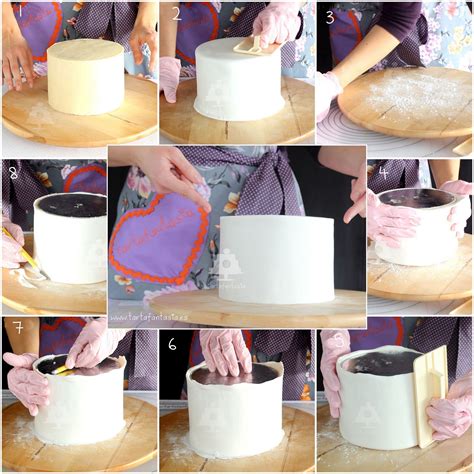 Tutorial Bordes Afilados Bordes Rectos En Tarta Fondant Tartafantasía