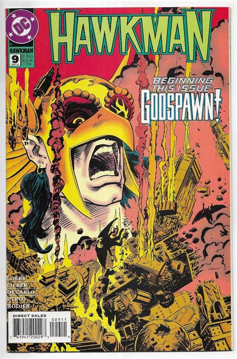 Hawkman 9 Dc Comic Book 4th Series Jla 1994 William Messner Loebs