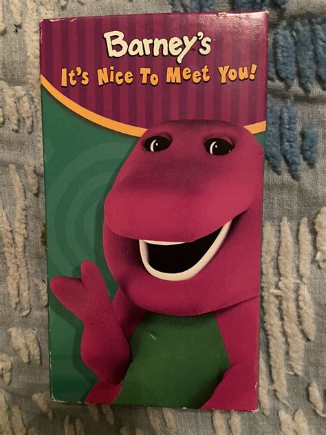 Barneys Its Nice To Meet You Vhs Video Tape “new Friends Oop Vtg