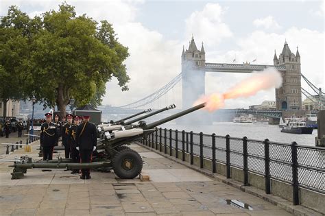 96-round 'Death Gun Salutes' boom honoring Queen Elizabeth