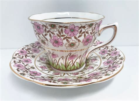 Rosina Tea Cup And Saucer Bone China Teacup English Teacups Floral