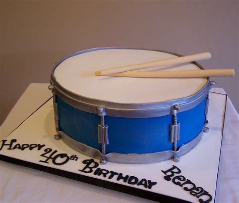Drum Cake Made From 12 Cakes All Edible Beth Flickr