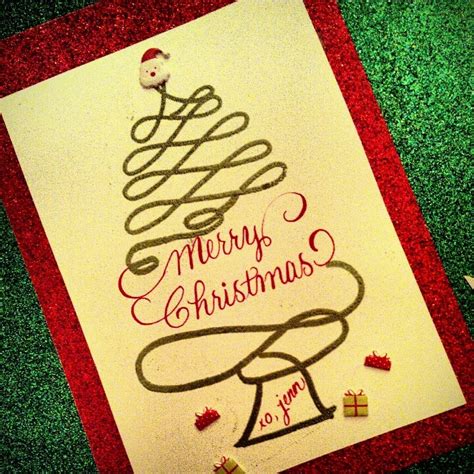 This printable is free, and you can find it by clicking here. Custom calligraphy Christmas card | Calligraphy | Pinterest