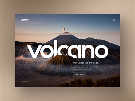 Volcano Information Website Design By Luke Peake For Tib Digital On