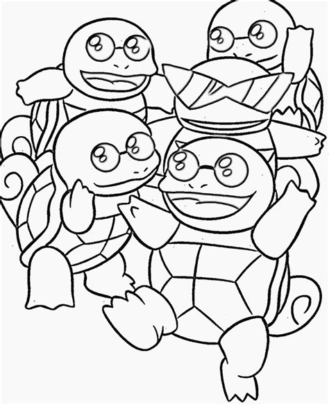 Squirtle Coloring Pages To Download And Print For Free