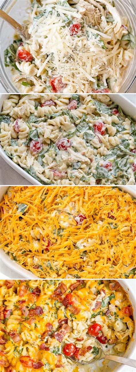 Leave us a comment below and let us know how it turned out or tag us on this cheesy chicken broccoli casserole is the perfect recipe for a chaotic night. Cheesy Chicken Pasta Casserole Recipe with Spinach and ...