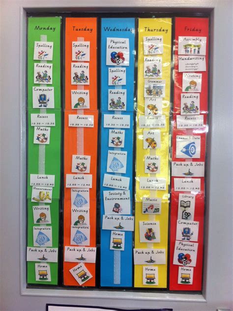 Pin By Home Schooling On Organisation Visual Timetable Classroom