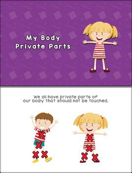 My Body Private Parts Social Story By Learning Geek TPT