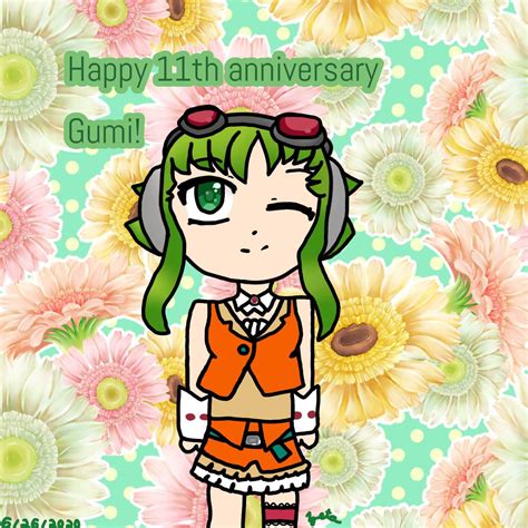 Happy 11th Anniversary Gumi Vocaloid Amino