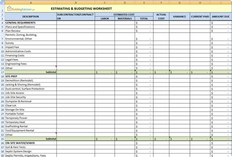 With programs such as microsoft excel an accountant now had an electronic. Self Build Spreadsheet Template — db-excel.com