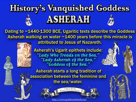Asherah Walks On Water Dating To 1440 1300 Bce Ugaritic Texts
