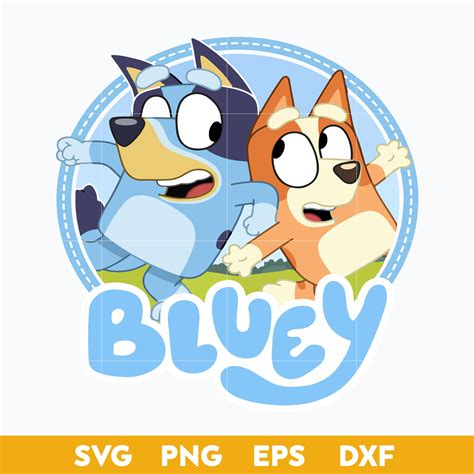 Bingo Bluey Dog Cute Outline Svg Bluey Svg Cartoon Svg File Us