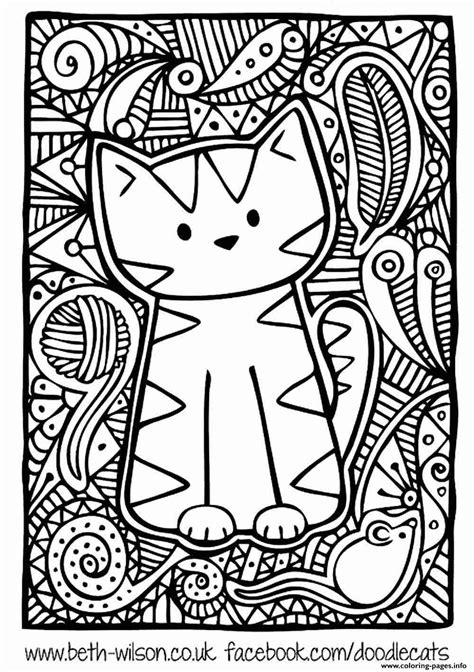 Cuddly cute cats and kittens; Cat Mandala Coloring Pages at GetColorings.com | Free ...