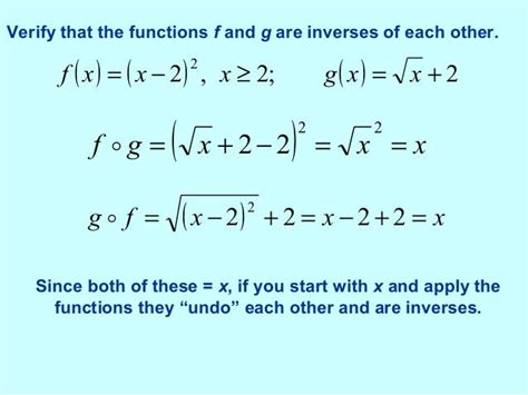 Inverse functions (2)