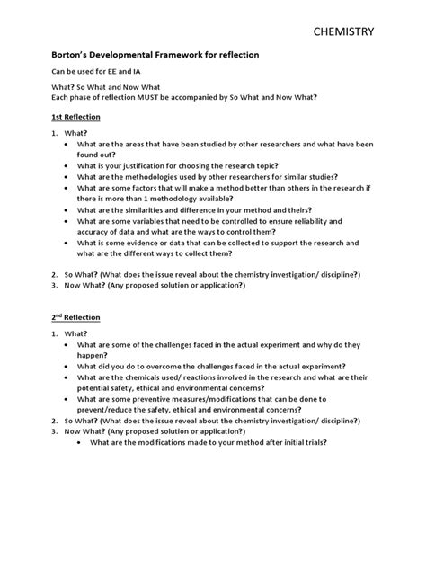 Bortons Reflection 3 Phases Pdf Data Chemistry