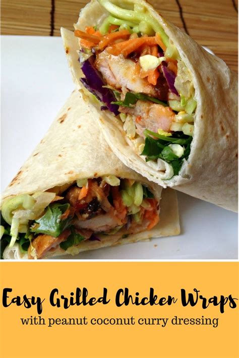 Cover and bake in a 350 degree f oven for about 25 minutes. #AD: Easy Grilled Chicken Wraps with Peanut Coconut Curry ...