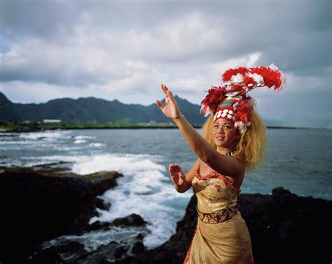 Woman Wearing A Traditional Samoan Photograph By David Kirkland