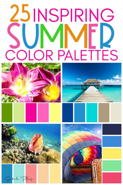 25 Summer Color Palettes Sarah Titus