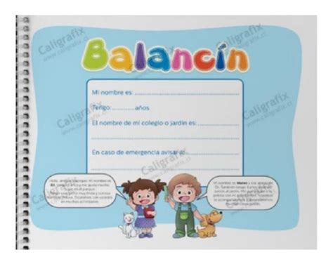 Libro Balancin Caligrafix A Partir De Los 3 Años Balancín