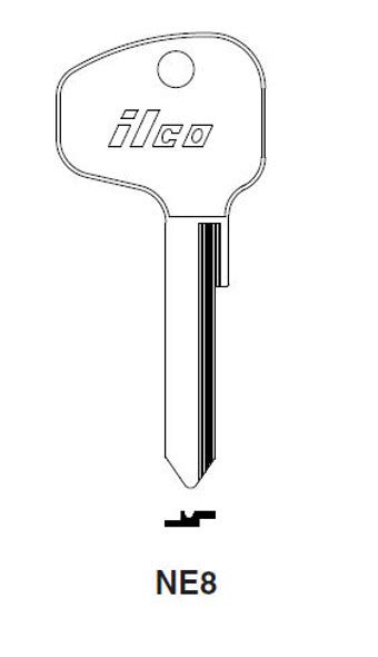 Ilco 1502 Key Blank Esphudson Es8