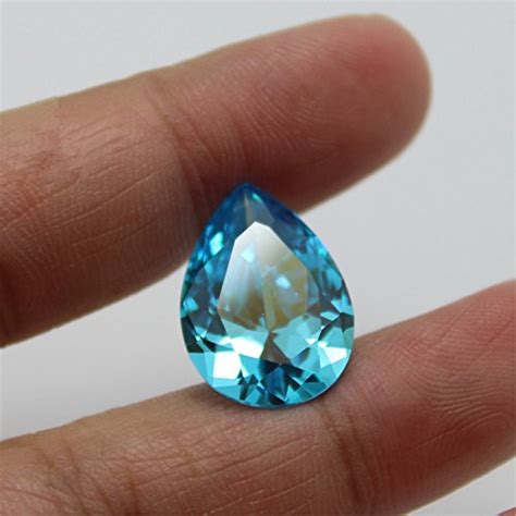 Buy Aquamarine Pear Shaped Faceted Gemstone Teardrop Cut Aquamarine Gem