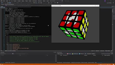 Demo Of Rubiks Cube Project In Opengl C Youtube
