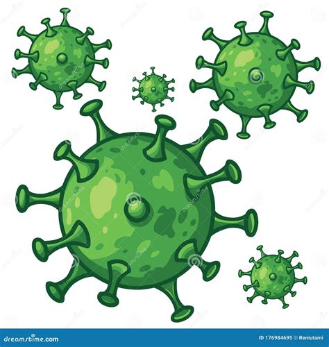 Coronavirus Covid 19 Virus Vector Drawing Illustration Stock Vector