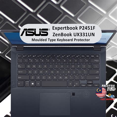 Keyboard Cover For Asus Expertbook P2451f Asus Zenbook Ux331un Keyboard