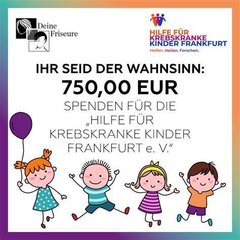 Spende über 750€ Hilfe Für Krebskranke Kinder Frankfurt